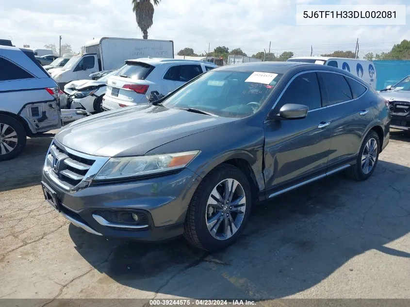 2013 Honda Crosstour Ex V6 VIN: 5J6TF1H33DL002081 Lot: 39244575