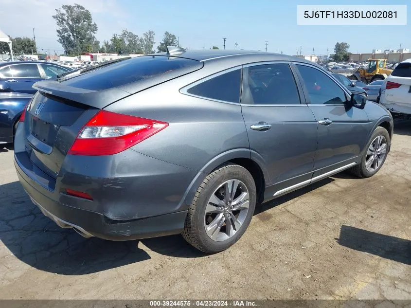 2013 Honda Crosstour Ex V6 VIN: 5J6TF1H33DL002081 Lot: 39244575