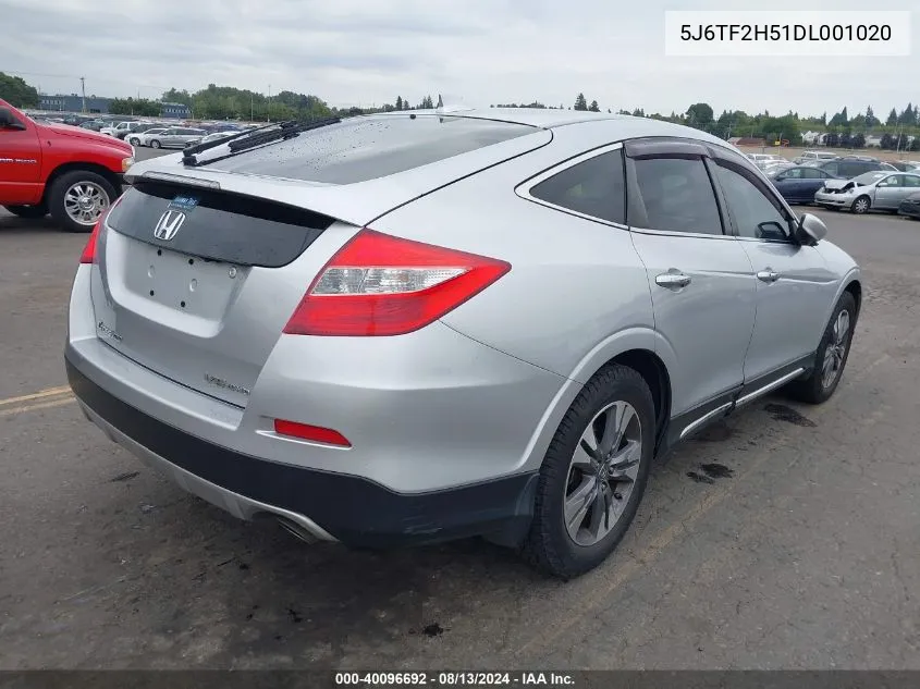 2013 Honda Crosstour Ex-L V6 VIN: 5J6TF2H51DL001020 Lot: 40096692