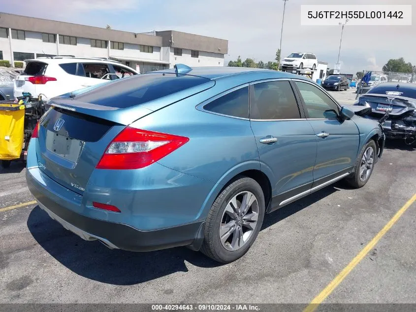 2013 Honda Crosstour Ex-L V6 VIN: 5J6TF2H55DL001442 Lot: 40294643