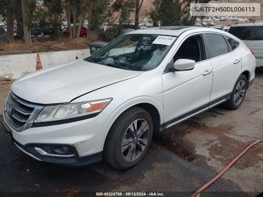 2013 Honda Crosstour Ex-L V6 VIN: 5J6TF2H50DL006113 Lot: 40324788