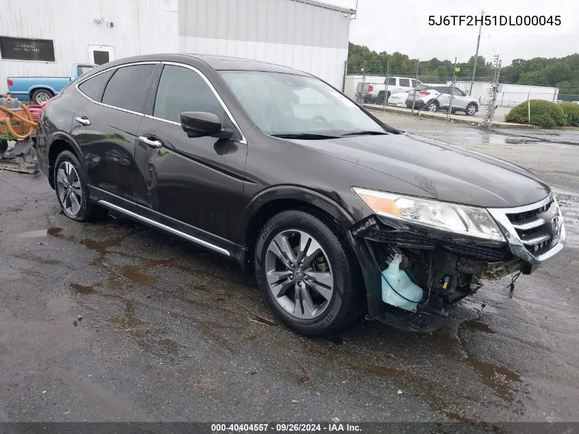 2013 Honda Crosstour Ex-L V6 VIN: 5J6TF2H51DL000045 Lot: 40404557