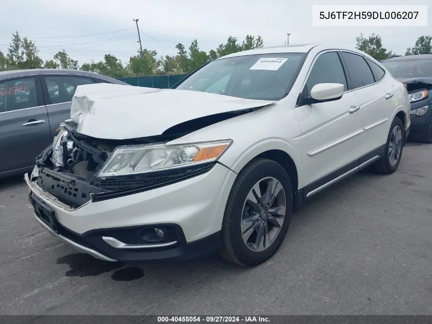 2013 Honda Crosstour Ex-L V6 VIN: 5J6TF2H59DL006207 Lot: 40455054