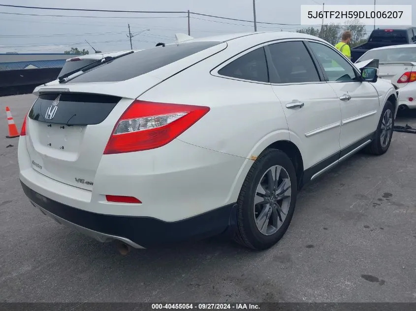 2013 Honda Crosstour Ex-L V6 VIN: 5J6TF2H59DL006207 Lot: 40455054