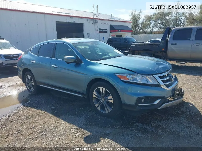 2013 Honda Crosstour Ex-L V6 VIN: 5J6TF2H5XDL002957 Lot: 40481877