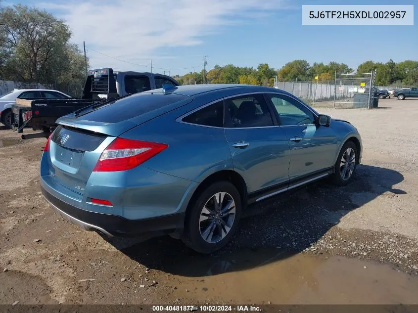 2013 Honda Crosstour Ex-L V6 VIN: 5J6TF2H5XDL002957 Lot: 40481877