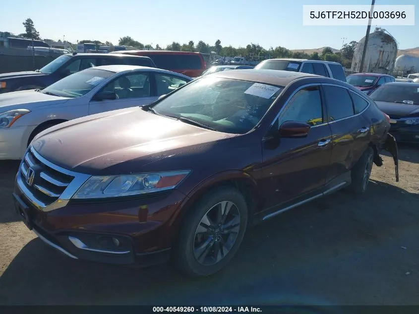 2013 Honda Crosstour Ex-L V6 VIN: 5J6TF2H52DL003696 Lot: 40549260