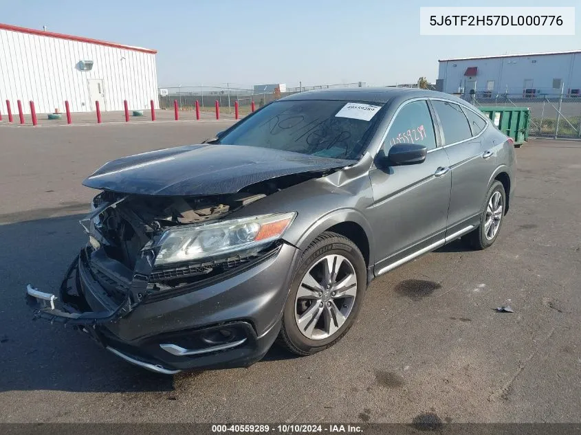 2013 Honda Crosstour Ex-L V6 VIN: 5J6TF2H57DL000776 Lot: 40559289