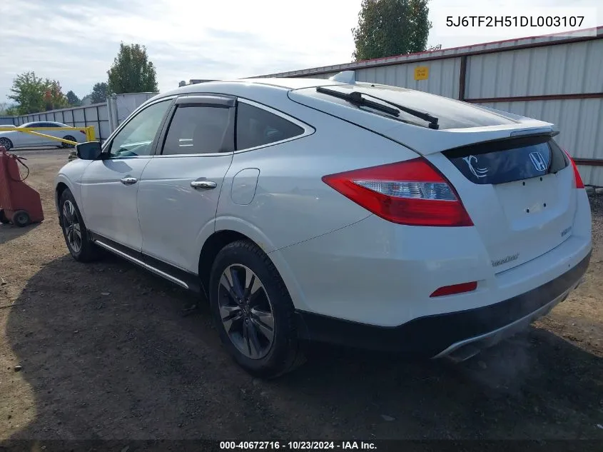 2013 Honda Crosstour Ex-L V6 VIN: 5J6TF2H51DL003107 Lot: 40672716