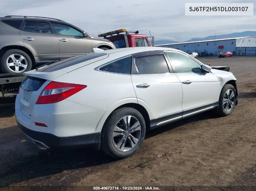 2013 Honda Crosstour Ex-L V6 VIN: 5J6TF2H51DL003107 Lot: 40672716