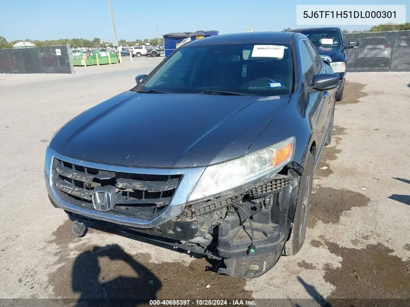 2013 Honda Crosstour Ex-L V6 VIN: 5J6TF1H51DL000301 Lot: 40695397