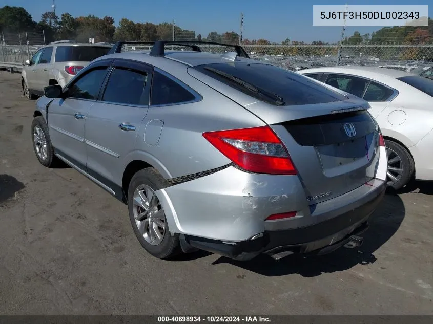 2013 Honda Crosstour Ex-L VIN: 5J6TF3H50DL002343 Lot: 40698934