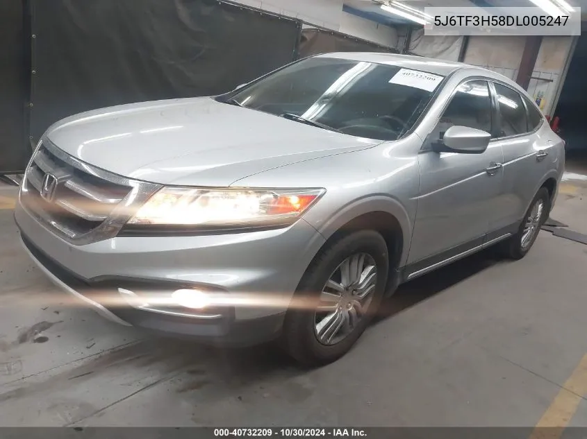 2013 Honda Crosstour Ex-L VIN: 5J6TF3H58DL005247 Lot: 40732209