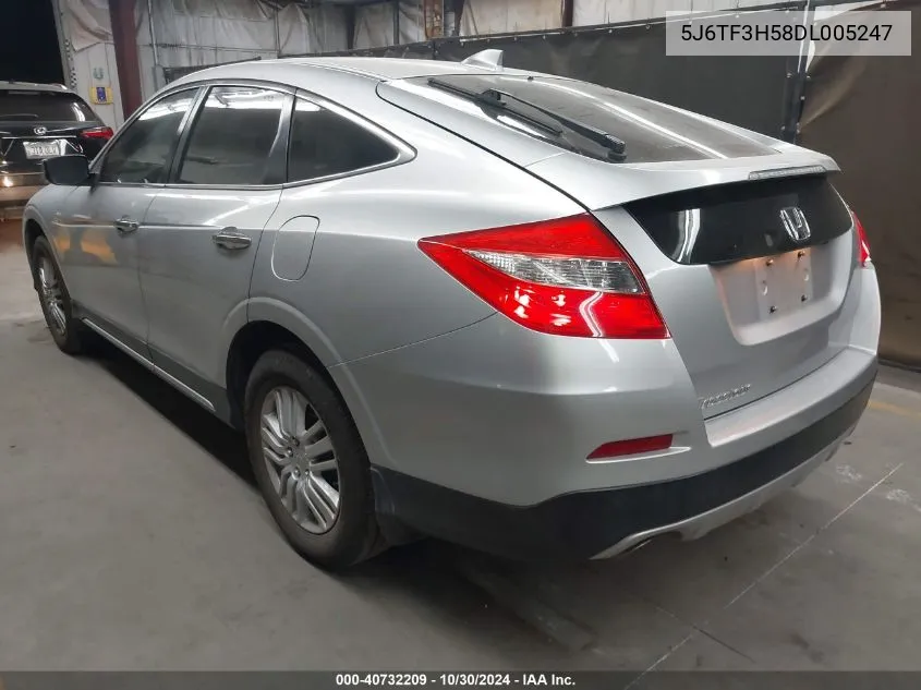 2013 Honda Crosstour Ex-L VIN: 5J6TF3H58DL005247 Lot: 40732209