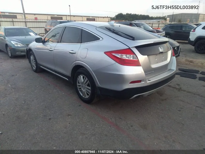 2013 Honda Crosstour Ex-L VIN: 5J6TF3H55DL003892 Lot: 40807945