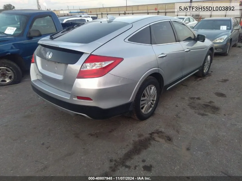 2013 Honda Crosstour Ex-L VIN: 5J6TF3H55DL003892 Lot: 40807945