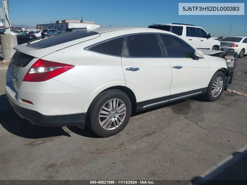 2013 Honda Crosstour Ex-L VIN: 5J6TF3H52DL000383 Lot: 40821590