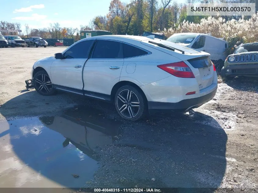 2013 Honda Crosstour Ex-L V6 VIN: 5J6TF1H5XDL003570 Lot: 40848315