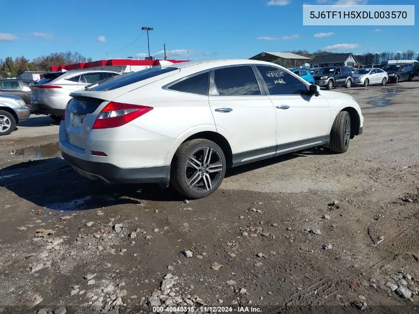 2013 Honda Crosstour Ex-L V6 VIN: 5J6TF1H5XDL003570 Lot: 40848315