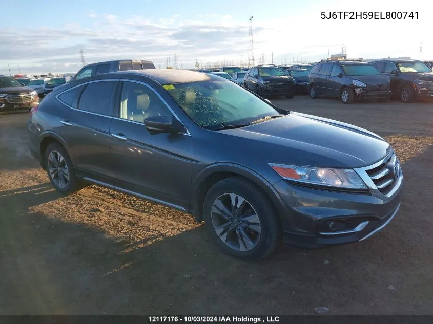 2014 Honda Crosstour VIN: 5J6TF2H59EL800741 Lot: 12117176