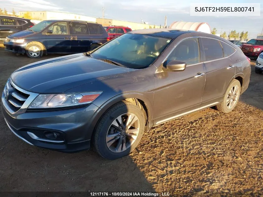 2014 Honda Crosstour VIN: 5J6TF2H59EL800741 Lot: 12117176