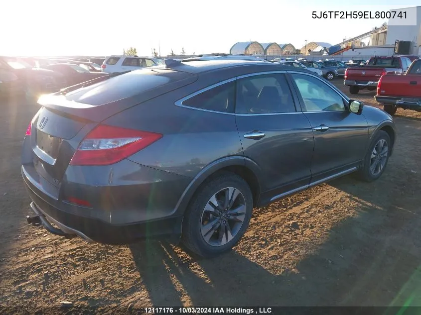 2014 Honda Crosstour VIN: 5J6TF2H59EL800741 Lot: 12117176