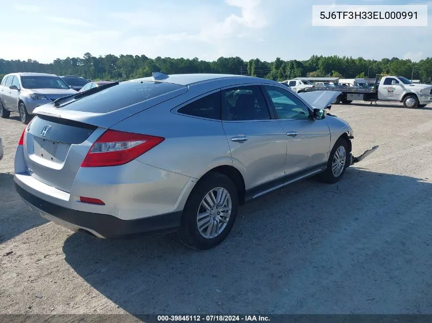 2014 Honda Crosstour Ex VIN: 5J6TF3H33EL000991 Lot: 39845112