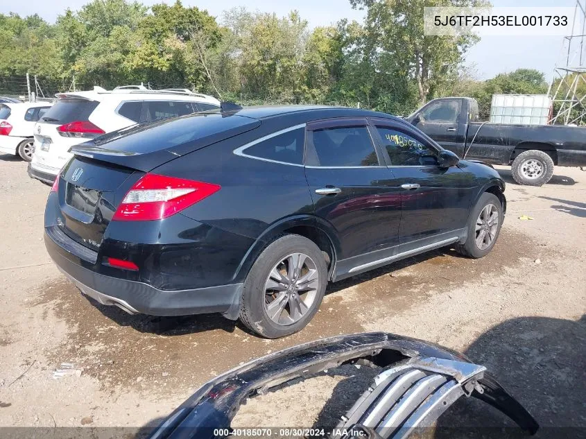 2014 Honda Crosstour Ex-L V6 VIN: 5J6TF2H53EL001733 Lot: 40185070