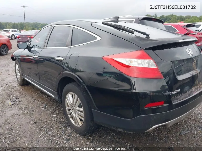 2014 Honda Crosstour Exl VIN: 5J6TF3H56EL001702 Lot: 40445222