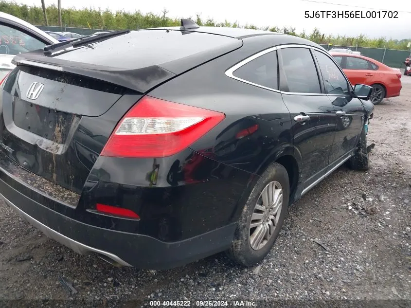 2014 Honda Crosstour Exl VIN: 5J6TF3H56EL001702 Lot: 40445222