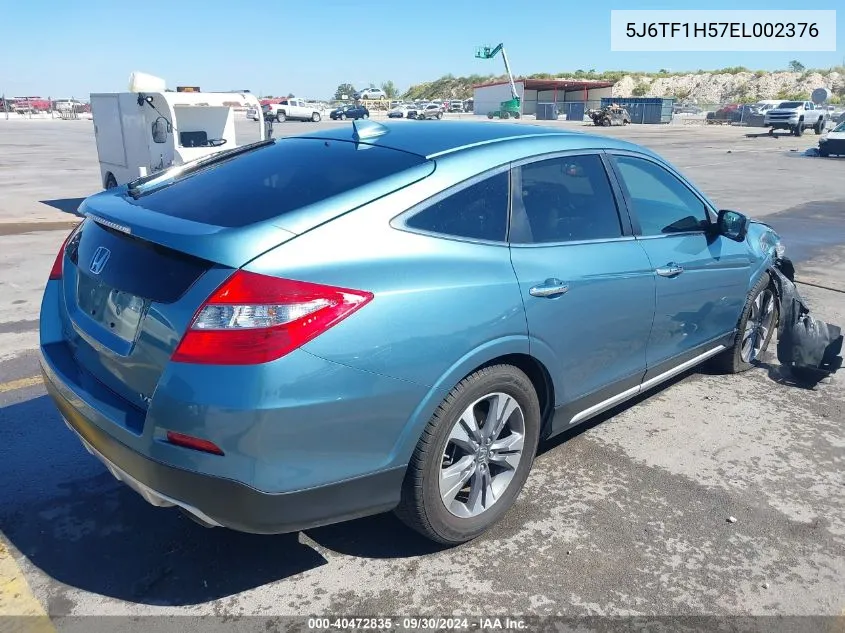 2014 Honda Crosstour Ex-L V6 VIN: 5J6TF1H57EL002376 Lot: 40472835