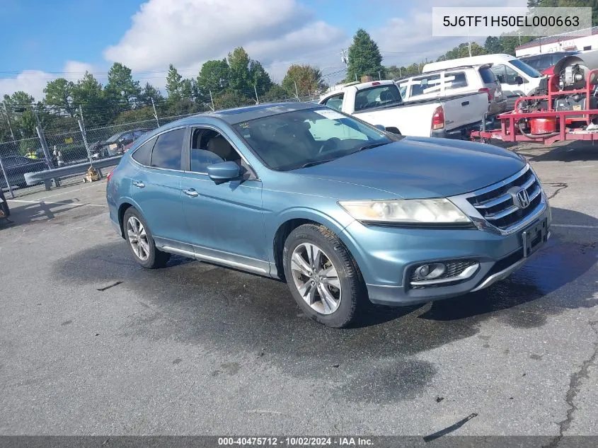 2014 Honda Crosstour Ex-L V6 VIN: 5J6TF1H50EL000663 Lot: 40475712