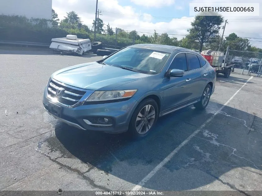 2014 Honda Crosstour Ex-L V6 VIN: 5J6TF1H50EL000663 Lot: 40475712