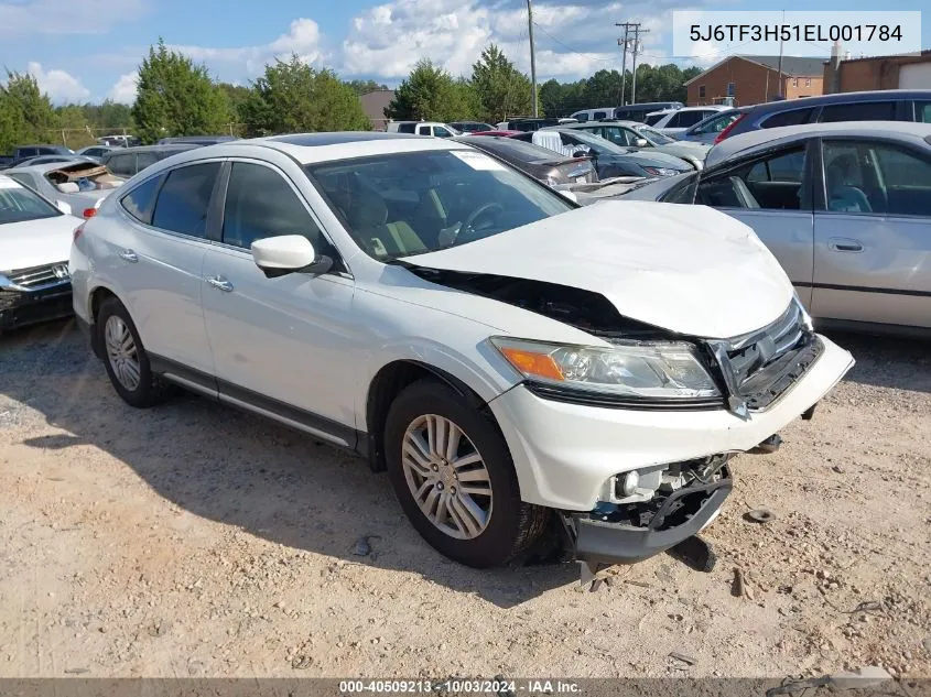 2014 Honda Crosstour Ex-L VIN: 5J6TF3H51EL001784 Lot: 40509213