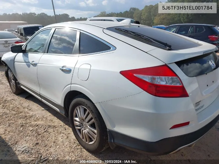 2014 Honda Crosstour Ex-L VIN: 5J6TF3H51EL001784 Lot: 40509213