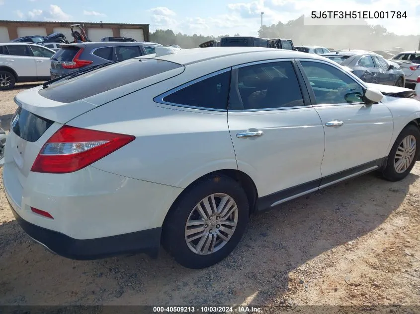 2014 Honda Crosstour Ex-L VIN: 5J6TF3H51EL001784 Lot: 40509213