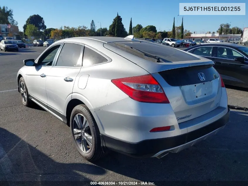 2014 Honda Crosstour Ex-L V6 VIN: 5J6TF1H51EL001255 Lot: 40636304