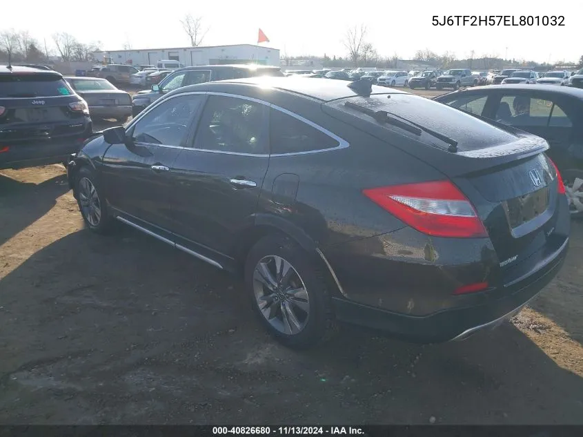 2014 Honda Crosstour Ex-L V6 VIN: 5J6TF2H57EL801032 Lot: 40826680