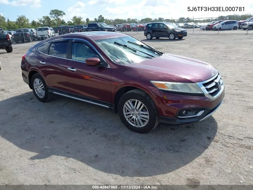 2014 Honda Crosstour Ex VIN: 5J6TF3H33EL000781 Lot: 40847965