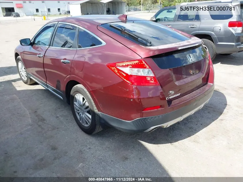 2014 Honda Crosstour Ex VIN: 5J6TF3H33EL000781 Lot: 40847965