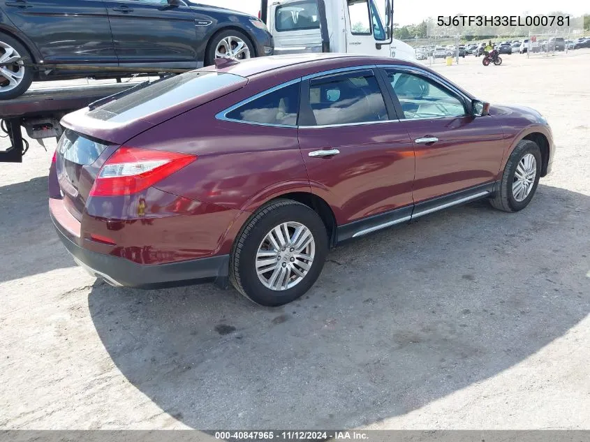 2014 Honda Crosstour Ex VIN: 5J6TF3H33EL000781 Lot: 40847965