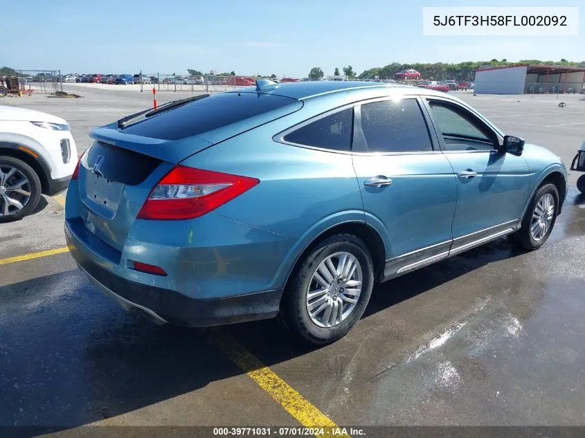 2015 Honda Crosstour Ex-L VIN: 5J6TF3H58FL002092 Lot: 39771031