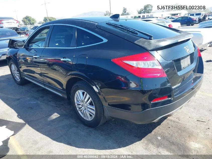 2015 Honda Crosstour Ex-L VIN: 5J6TF3H55FL002308 Lot: 40359842