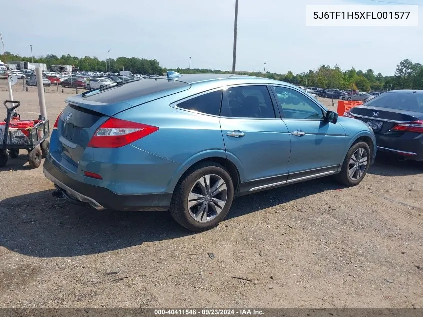 2015 Honda Crosstour Ex-L V6 VIN: 5J6TF1H5XFL001577 Lot: 40411548