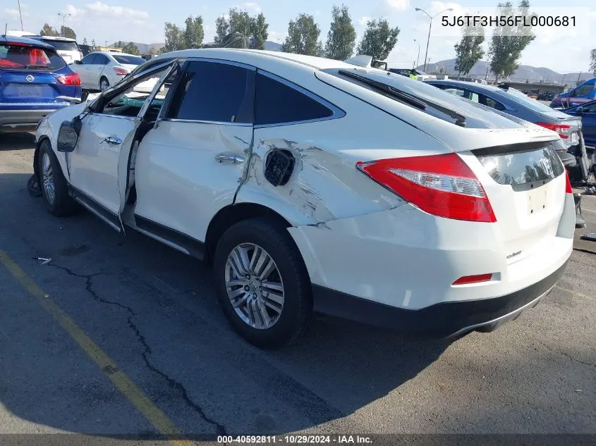 2015 Honda Crosstour Ex-L VIN: 5J6TF3H56FL000681 Lot: 40592811