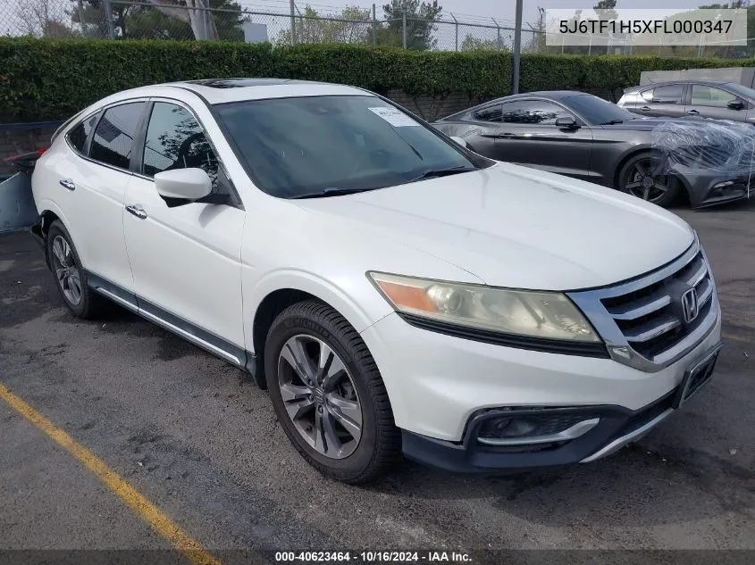 2015 Honda Crosstour Ex-L V6 VIN: 5J6TF1H5XFL000347 Lot: 40623464