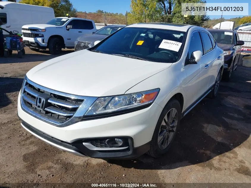 2015 Honda Crosstour Ex V6 VIN: 5J6TF1H34FL001203 Lot: 40651116