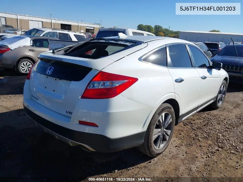 2015 Honda Crosstour Ex V6 VIN: 5J6TF1H34FL001203 Lot: 40651116