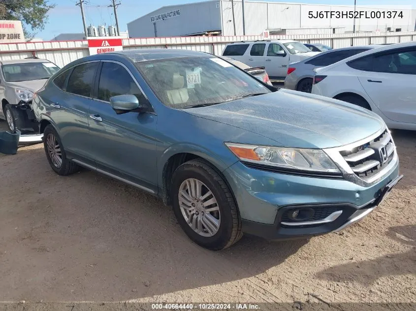 2015 Honda Crosstour Ex-L VIN: 5J6TF3H52FL001374 Lot: 40664440