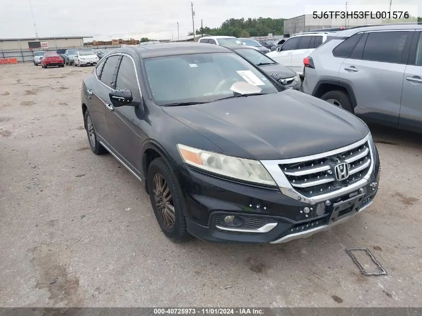 2015 Honda Crosstour Ex-L VIN: 5J6TF3H53FL001576 Lot: 40725973